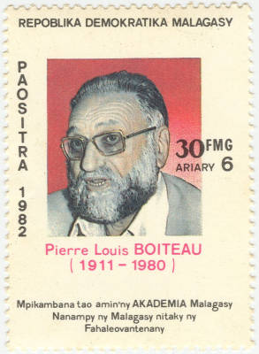 Timbre poste à l’effigie de Pierre Boiteau