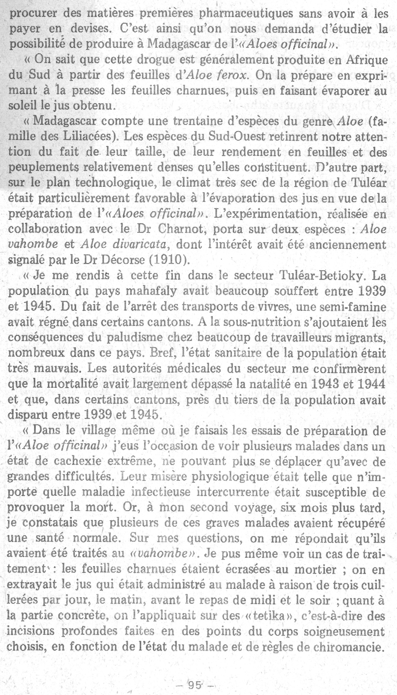 Rapport sur le fonctionnement de l'Institut Pasteur de Madagascar en 1979 page 95